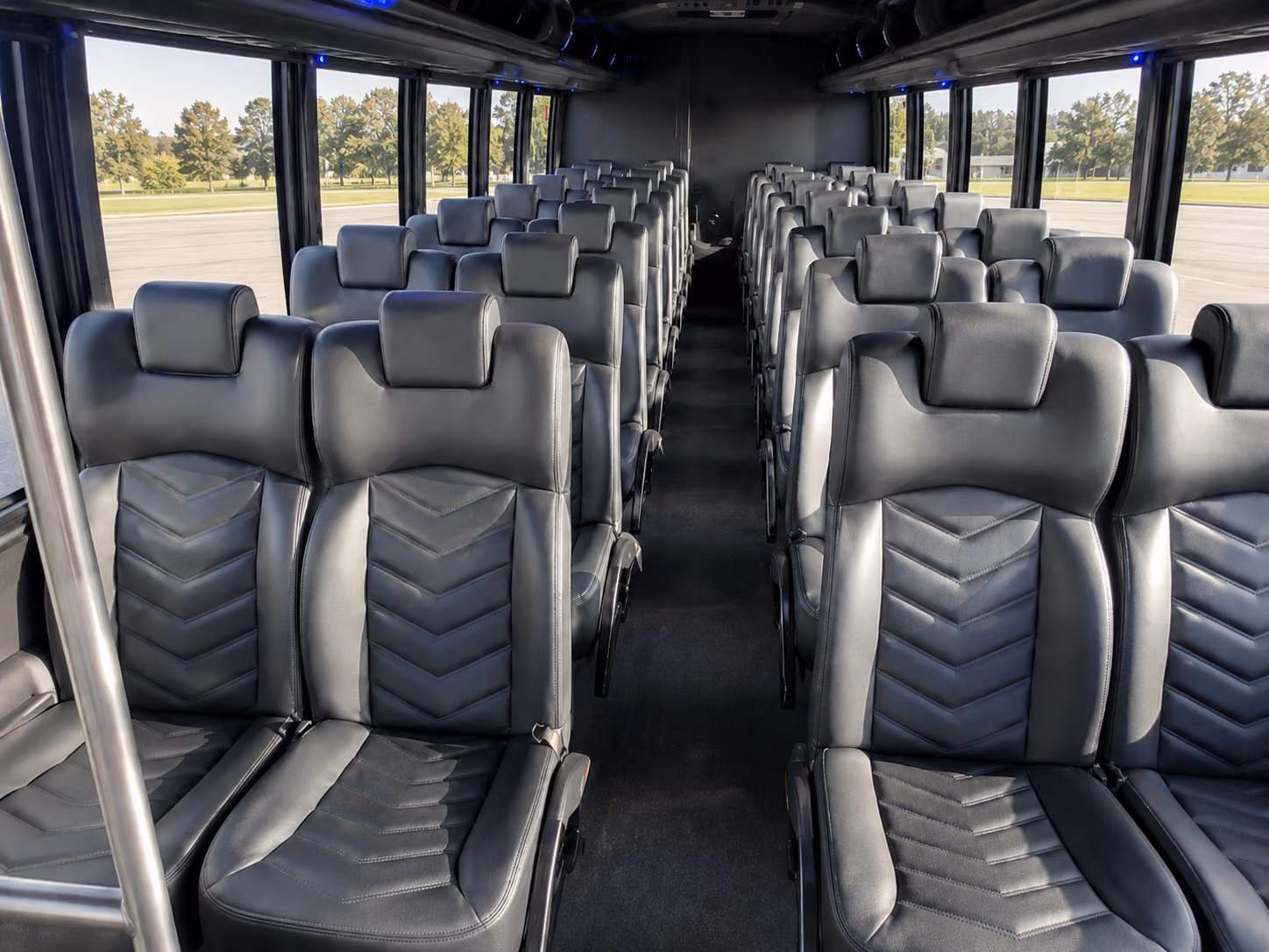 mcallen 18 passenger minibus interior