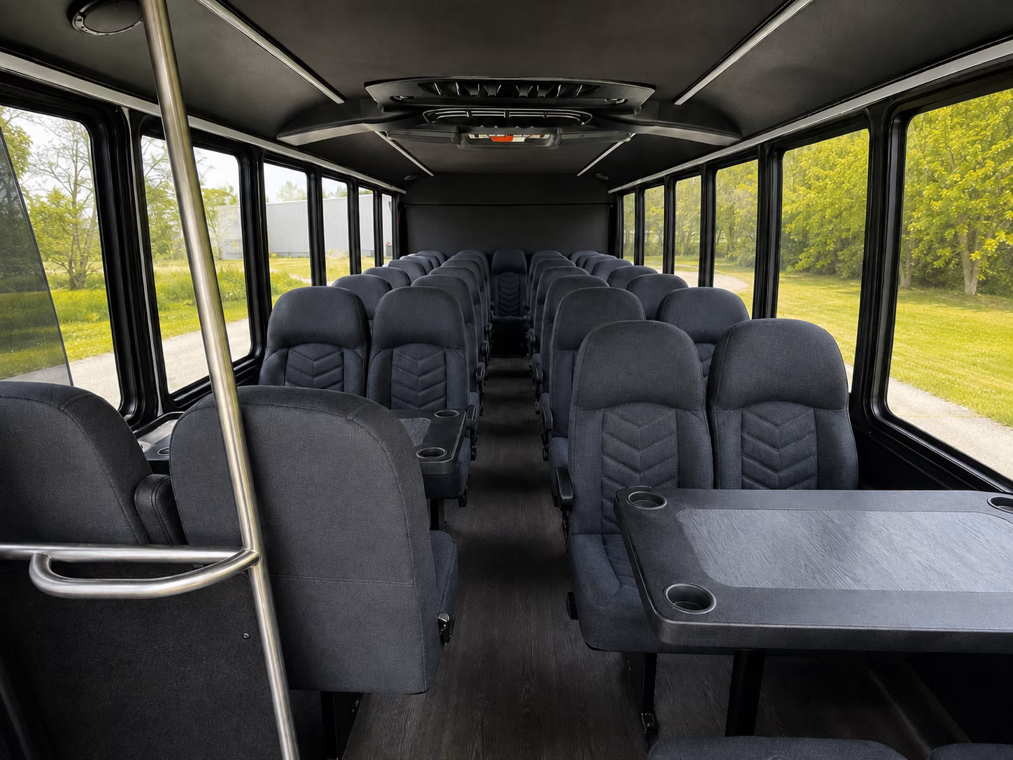 mcallen 20 passenger minibus inside