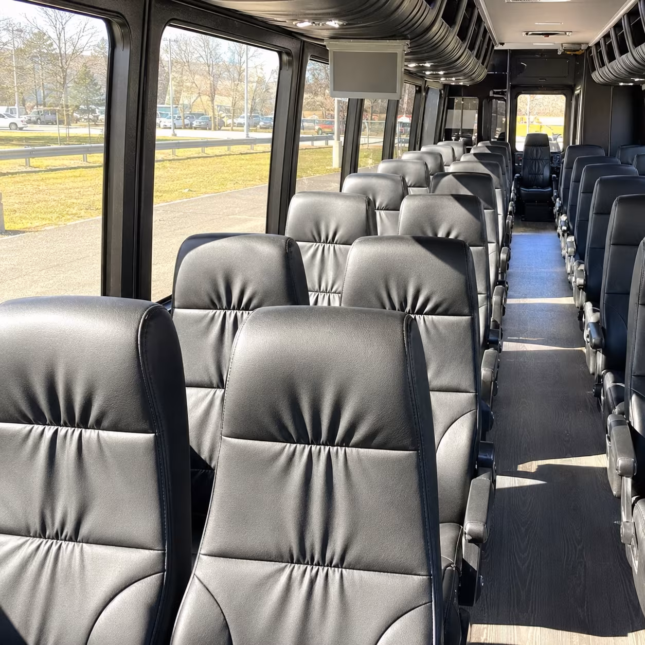 mcallen 25 passenger minibus inside
