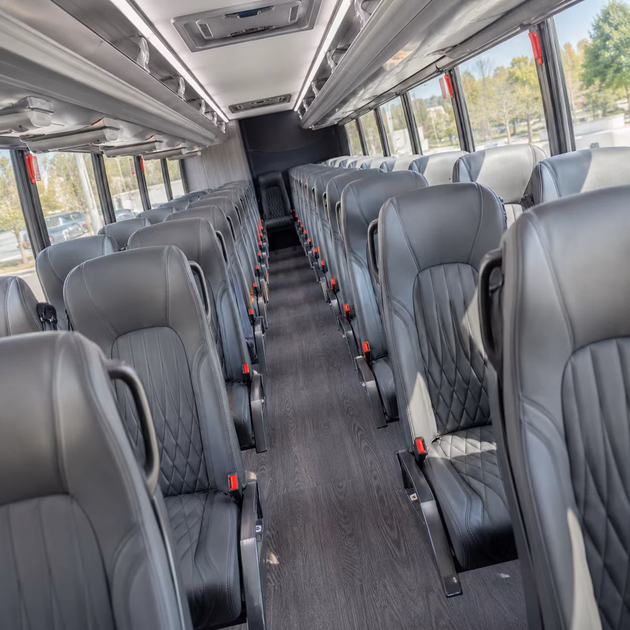 mcallen 30 passenger minibus inside