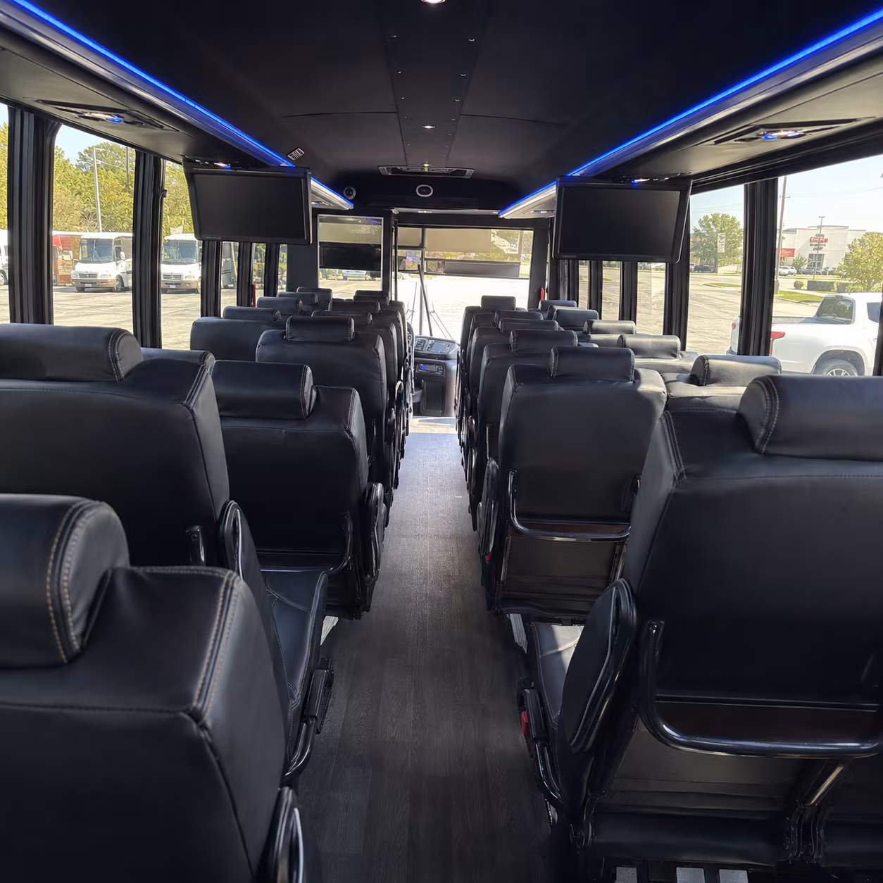 mcallen 30 passenger minibus interior