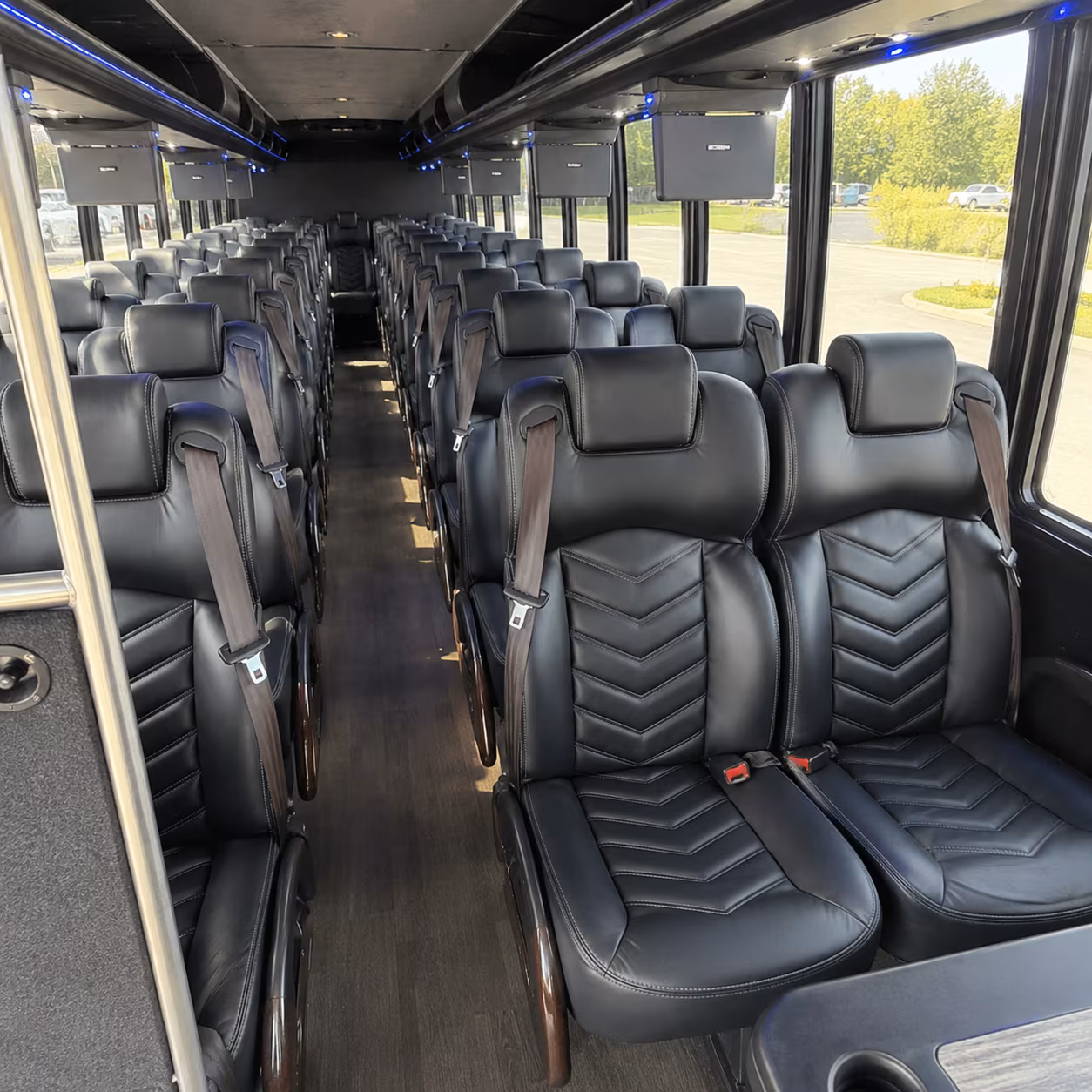 mcallen 35 passenger minibus interior