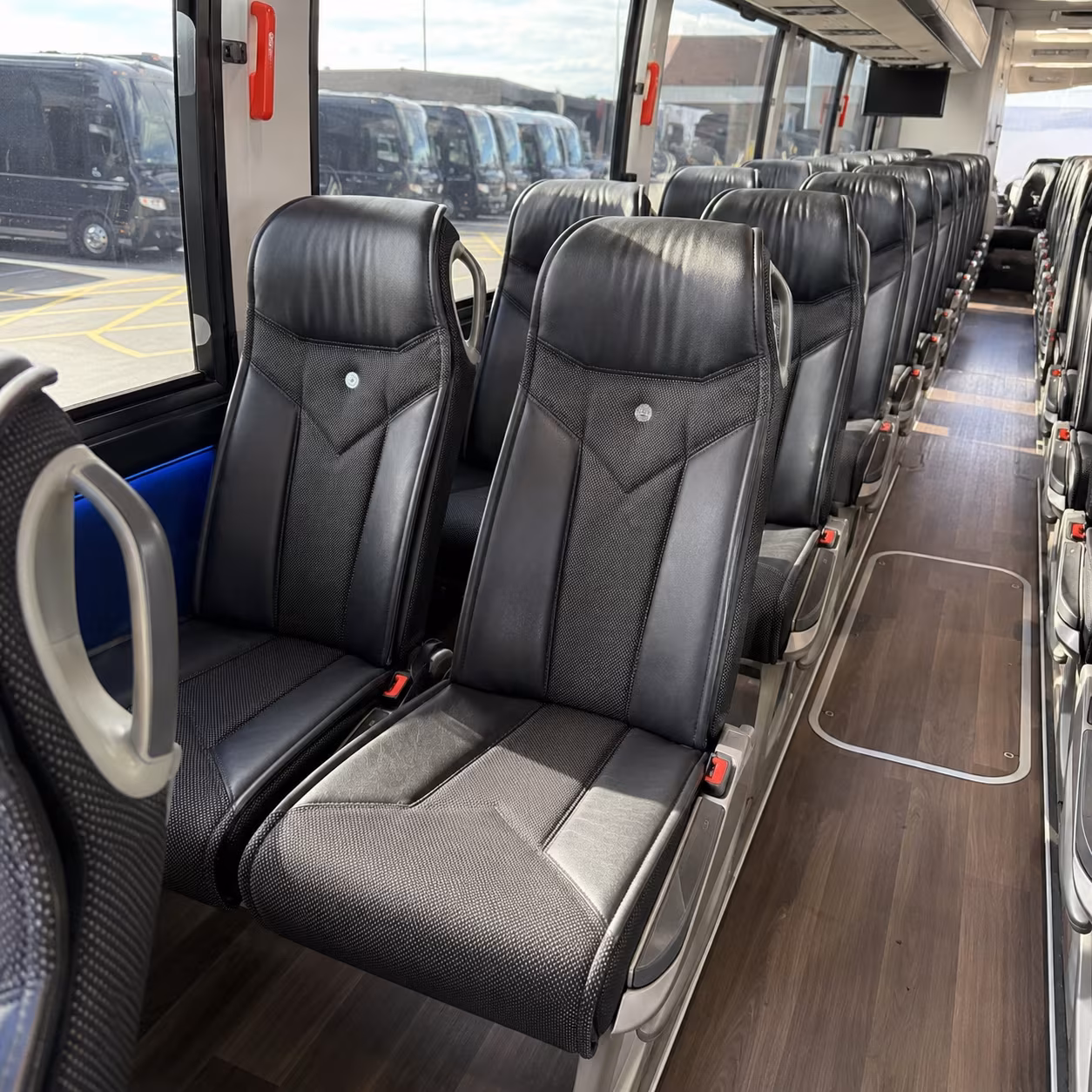mcallen 40 passenger charter bus interior