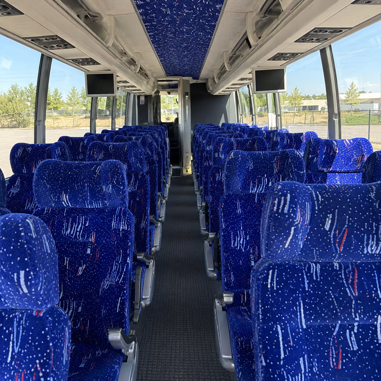 mcallen 54 passenger charter bus interior