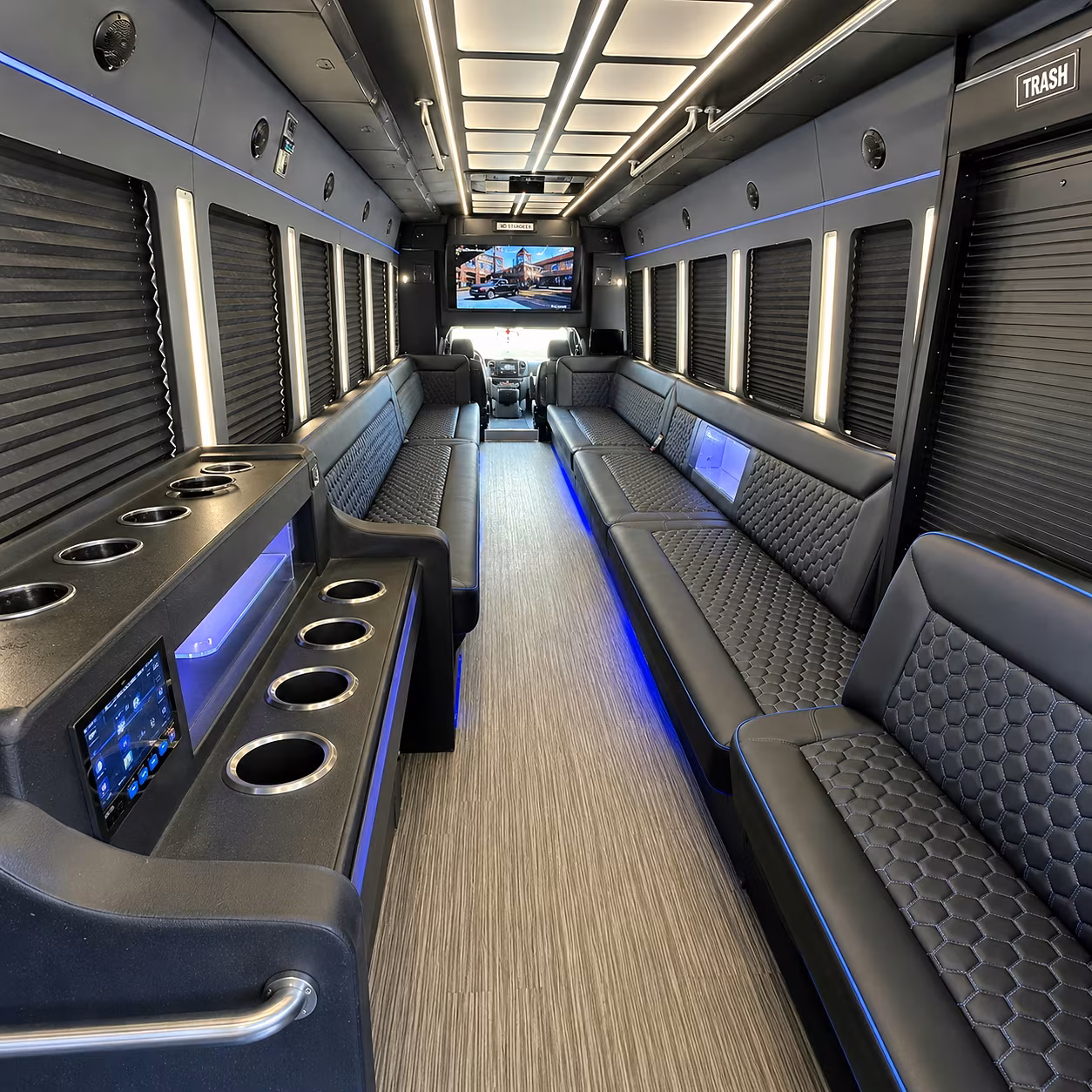mcallen party bus inside