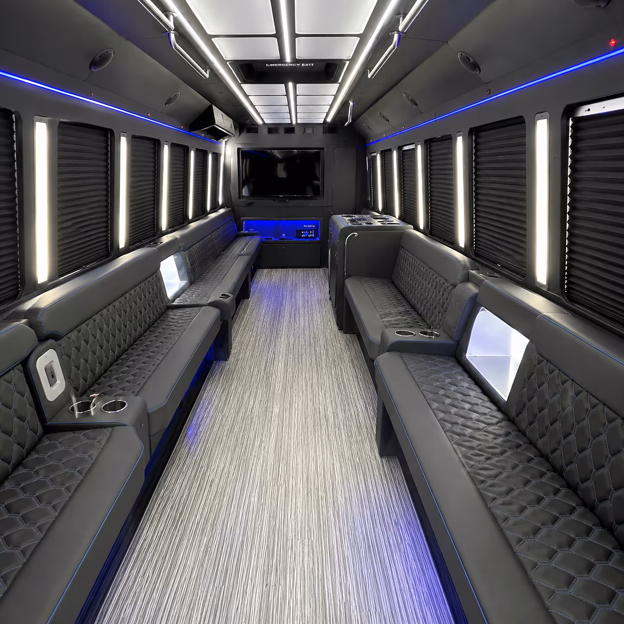 mcallen party bus interior