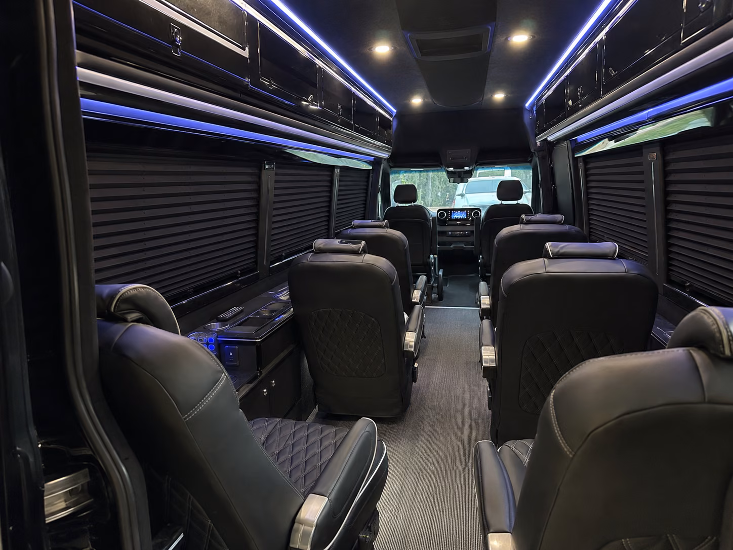 mcallen sprinter van with driver inside